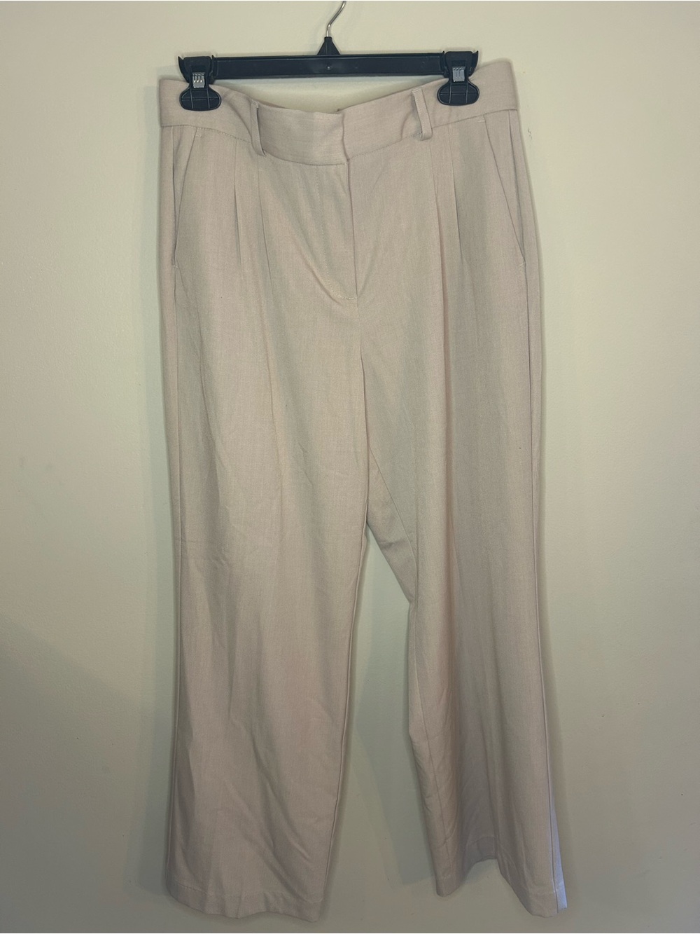 Tribal Cream High-Rise Wide-Leg Trousers